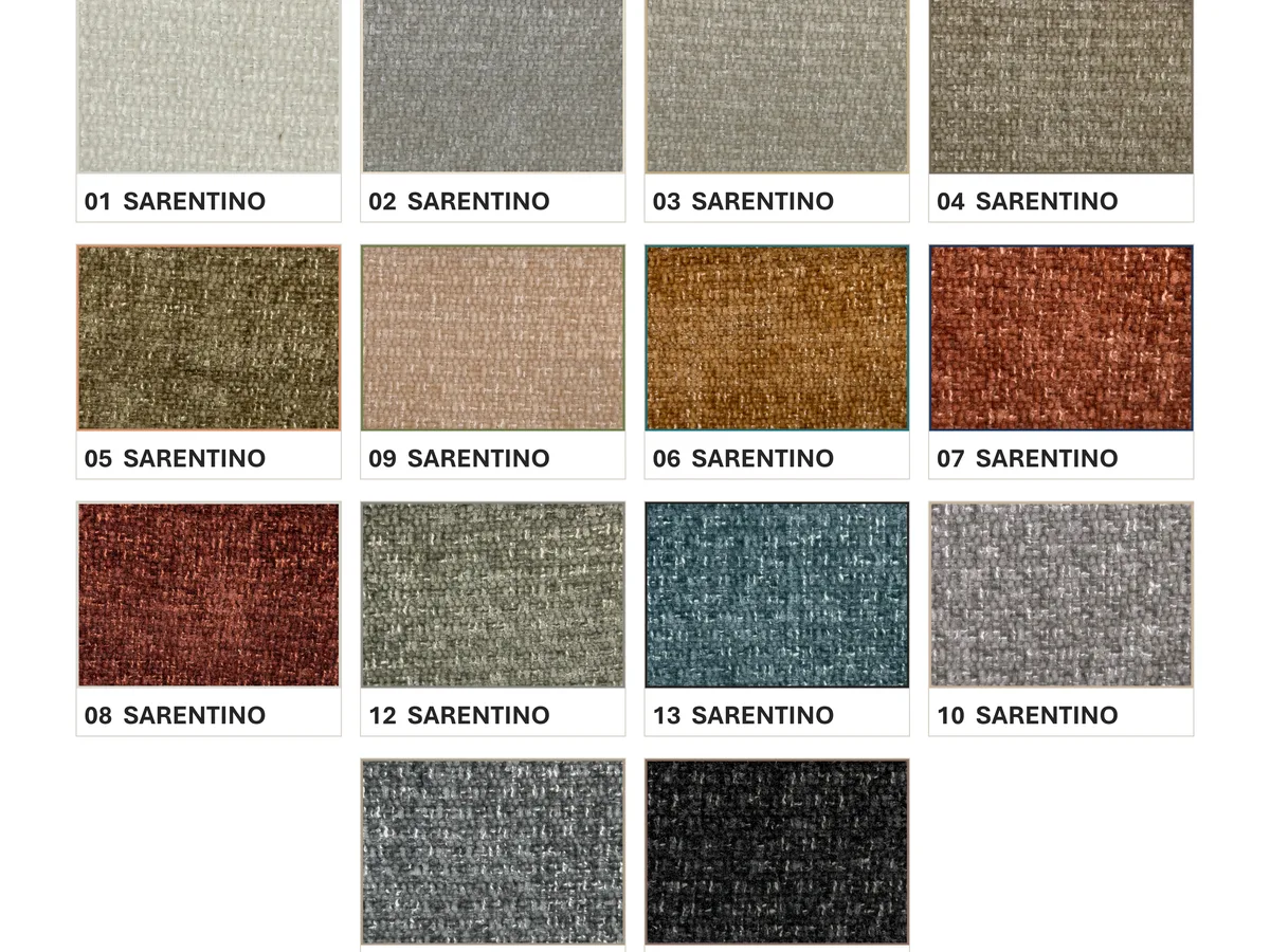 Colores de la colección de tela Sarentino